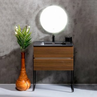 Мебель для ванной Armadi Art Vallessi 80 Dark Oak 837-080-D+838-080-A с ножками