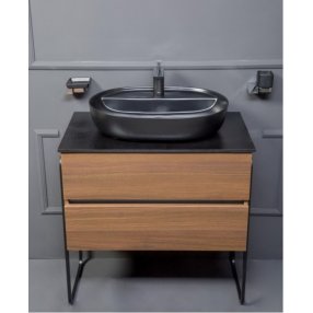 Мебель для ванной Armadi Art Vallessi 80 Dark Oak 837-080-D+840-080-A+871