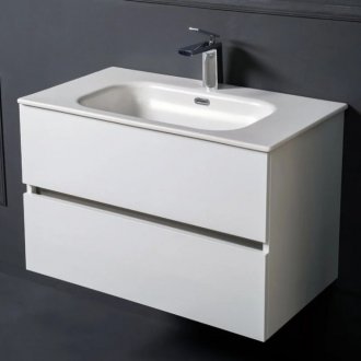 Мебель для ванной Armadi Art Vallessi 80 белая 837-080-W+838-080-WG