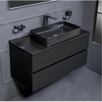 Мебель для ванной Armadi Art Vallessi 100 антрацит матовый 837-100-A mat+840-100-A+873
