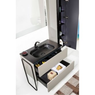 Мебель для ванной Armadi Art Vallessi 100 кашемир матовый 837-100-C mat+838-100-A