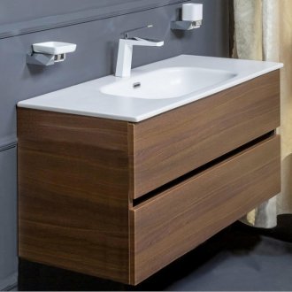Мебель для ванной Armadi Art Vallessi 120 Dark Oak 837-120-D+838-120-W