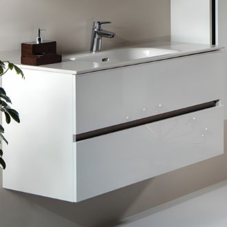 Мебель для ванной Armadi Art Vallessi 120 белая 837-120-D+838-120-W