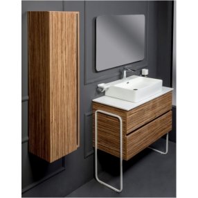 Мебель для ванной Armadi Art Vallessi 100 зебрано 837-100-Z+840-100-W+874