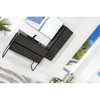 Мебель для ванной Armadi Art Vallessi 120 антрацит глянец 837-120-A glossy+838-120-A