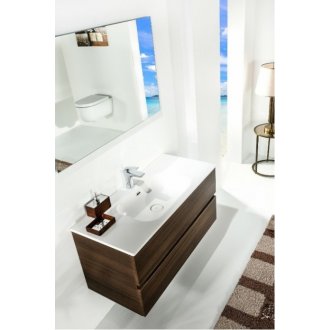 Мебель для ванной Armadi Art Vallessi 120 Dark Oak 837-120-D+838-120-W
