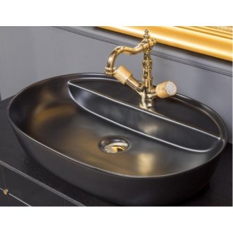 Мебель для ванной Armadi Art Vallessi 100 антрацит глянцевый 837-100-A glossy+840-100-A+871