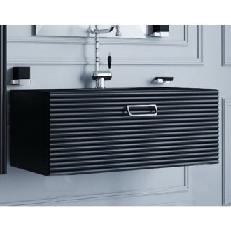 Мебель для ванной Armadi Art Vallessi Avantgarde Linea 100 черная/хром