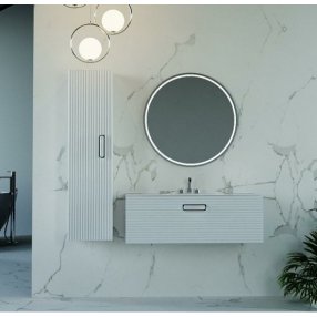Мебель для ванной Armadi Art Vallessi Avantgarde Linea 100 белая/хром