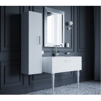 Мебель для ванной Armadi Art Vallessi Avantgarde Linea 100 белая/хром с ножками