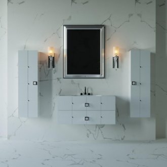 Пенал подвесной Armadi Art Vallessi Avantgarde Piazza 35 белый/хром