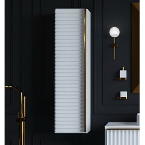 Пенал подвесной Armadi Art Vallessi Avantgarde Canale 35 белый/золото