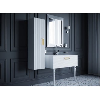 Пенал подвесной Armadi Art Vallessi Avantgarde Linea 35 белый/золото