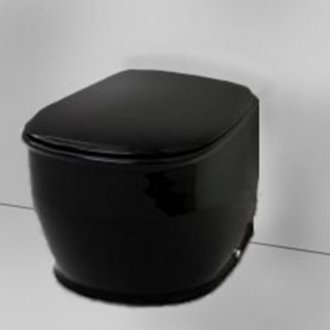 Унитаз подвесной ArtCeram Azuley AZV001 цвет черный