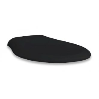 Крышка-сиденье ArtCeram Blend микролифт цвет черный/крепление хром