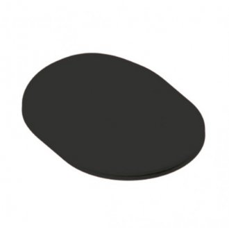 Крышка-сиденье ArtCeram Chic CHA001 цвет черный матовый/петли золото микролифт