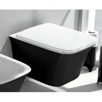 Унитаз подвесной ArtCeram Cow CWV001 цвет черно-белый