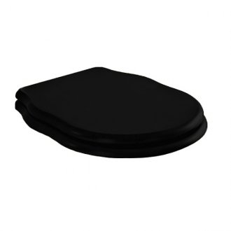Крышка-сиденье ArtCeram Hermitage HEA005 микролифт цвет черный/петли хром