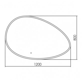 Зеркало Art&Max Como AM-Com-1200-800-DS-F