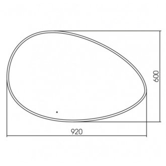 Зеркало Art&Max Como AM-Com-920-600-DS-F