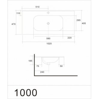 Мебель для ванной Art&Max Elegant 100 Mento Matt