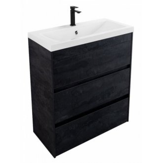 Мебель для ванной Art&Max Family-M 75 напольная угольный камень