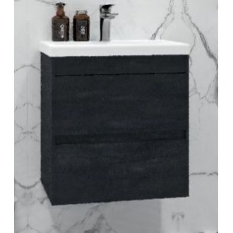 Мебель для ванной Art&Max Family-M 50 с ящиками угольный камень