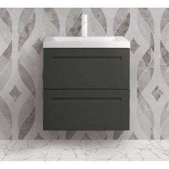 Мебель для ванной с керамической раковиной Art&Max Platino 60 Grey Matt