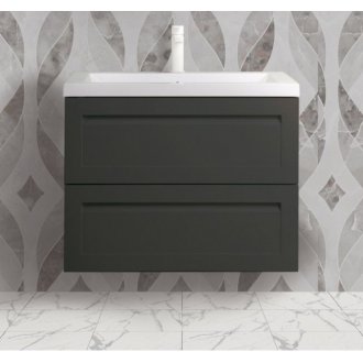 Мебель для ванной с керамической раковиной Art&Max Platino 80 Grey Matt