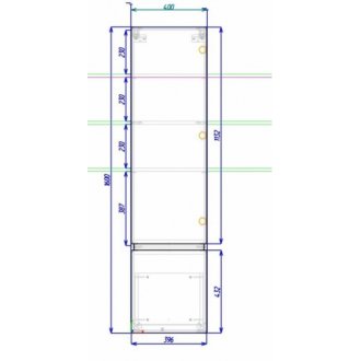 Шкаф-пенал Art&Max Techno 160 левосторонний Бетон лофт натуральный