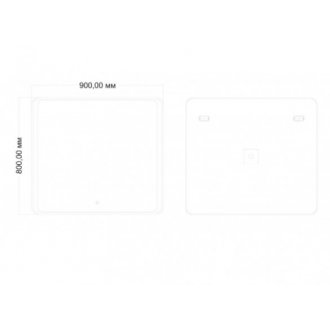 Зеркало Art&Max Vita AM-Vit-900-800-DS-F