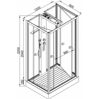 Душевая кабина AvaCan Z122 ESPOO