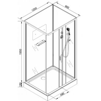 Душевая кабина AvaCan D129