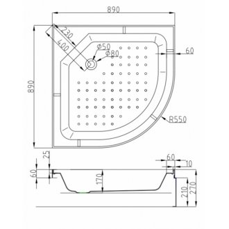 Душевая кабина AvaCan D279S LED