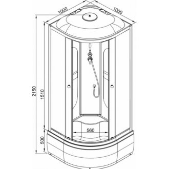 Душевая кабина AvaCan L610