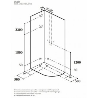 Душевая кабина AvaCan L902 правая