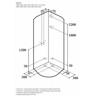 Душевая кабина AvaCan L908 с гидромассажем