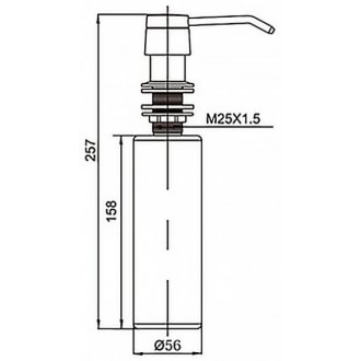 Дозатор для жидкого мыла Azario AZ-114-Pl