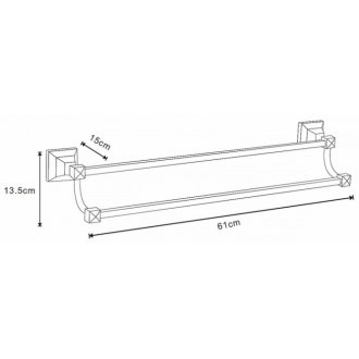 Полотенцедержатель Azario Altre AZ-96002B