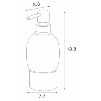 Дозатор жидкого мыла Azario Elvia AZ-128-A