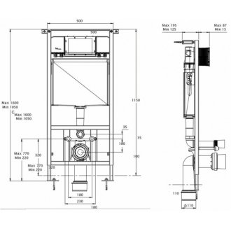 Комплект Azario Fora AZ-8010-1000+AZ-0017 E-R