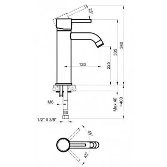 Смеситель для раковины Azario Tasco AZ-15164551