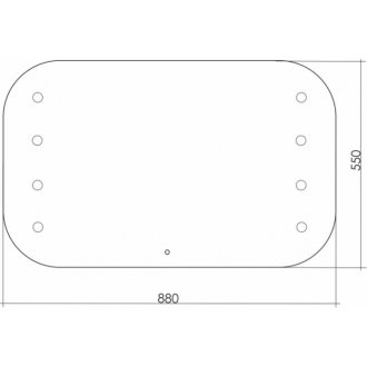 Зеркало Azario Tony LED-00002479