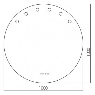 Зеркало Azario Nicole LED-00002514