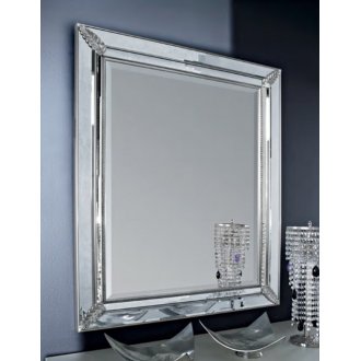 Багетное зеркало Bagno Piu 97х126 см серебро