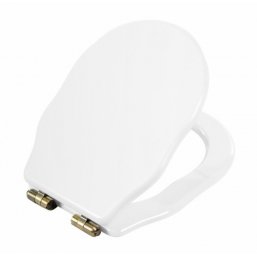 Крышка-сиденье BelBagno Soft Close BB115SCM белая петли бронза