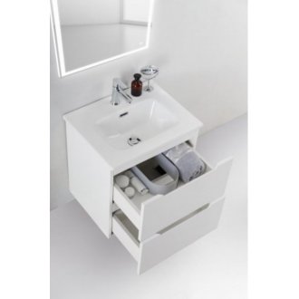 Тумба с раковиной BelBagno Etna 39-50 Bianco Lucido