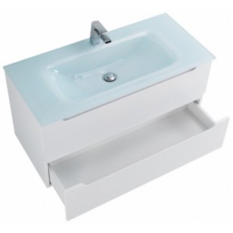 Мебель для ванной BelBagno Etna-1000-BB1010/465-LV-VTR-BL Bianco Opaco