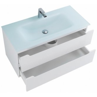 Мебель для ванной BelBagno Etna-1000-BB1010/465-LV-VTR-BO Bianco Opaco
