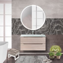 Мебель для ванной BelBagno Etna-1000-BB1010/465-LV-VTR-BO Rovere Grigio